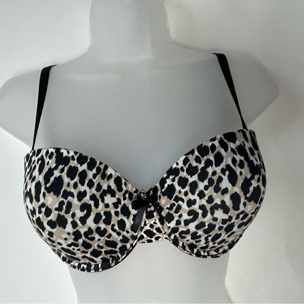 Isaac Mizrahi New York Leopard Print Pushup Bra 36C